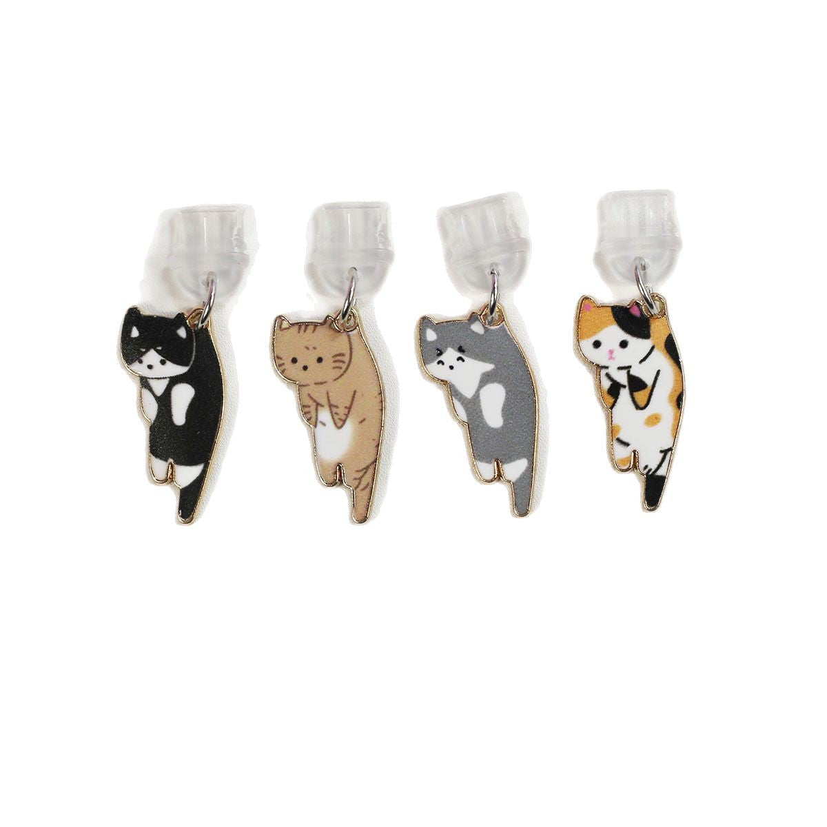 Cute Cat Mobile Phone Dust Plug Alloy Pendant