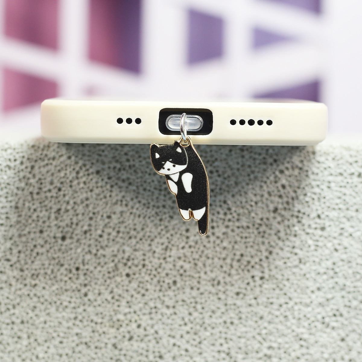 Cute Cat Mobile Phone Dust Plug Alloy Pendant